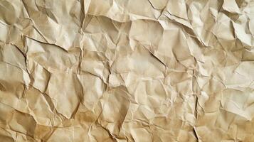 Crumpled paper texture background photo