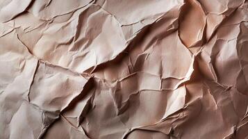 Crumpled paper texture background photo
