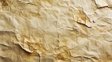 Crumpled paper texture background photo