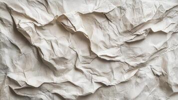 Crumpled paper texture background photo