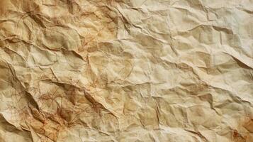 Crumpled paper texture background photo