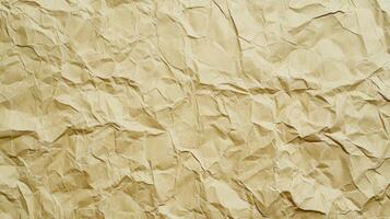Crumpled paper texture background photo