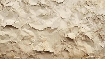 A close up of a wall with paper crumpled photo
