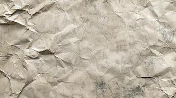 Crumpled paper texture background photo
