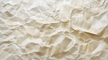 Crumpled paper texture background photo