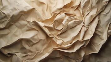 A close up of a crumpled piece of paper photo
