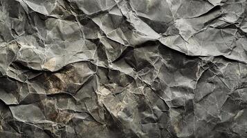 Crumpled paper texture background photo