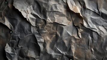 Crumpled paper texture background photo