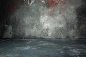 Grungy concrete studio backdrop, urban texture photo