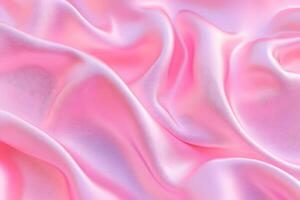 Pink silk fabric texture, draped, studio shot, soft light, background blur, design photo