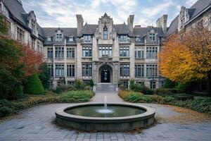 Autumn Palace Courtyard Fountain photo