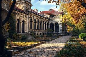 Autumn Palace Garden Path photo