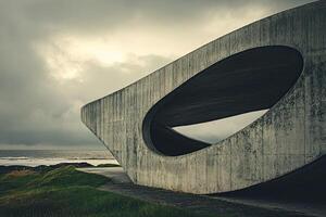 Coastal Concrete Structure, Ocean View photo