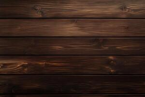 Dark wooden planks create a rustic background texture. photo