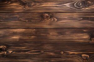 Dark wooden planks arranged in a textured pattern. photo