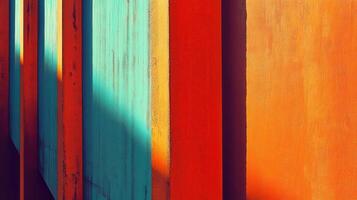 Colorful urban wall texture, sunlight, abstract background, design element photo