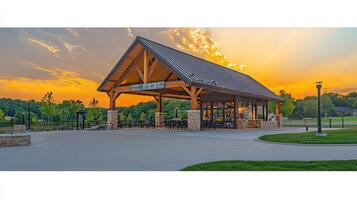 Sunset park pavilion, food kiosk, scenic view photo