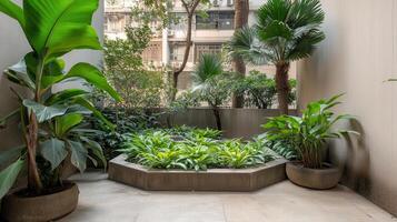 Urban Oasis Courtyard Garden, Cityscape View photo