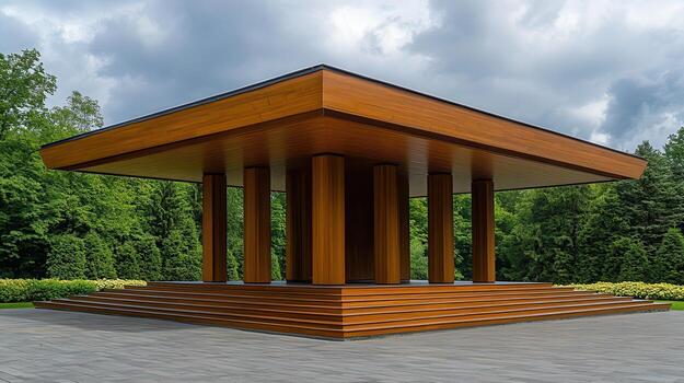 A large wooden structure photo