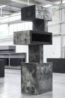 Abstract concrete sculpture photo