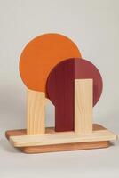 Abstract wooden trees photo