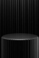 Dark, minimalist podium photo
