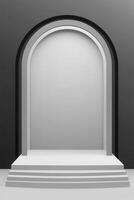 Empty archway podium photo