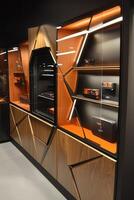 Modern, geometric, display cabinet photo