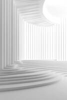Abstract architectural interior design photo