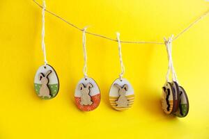 Easter decorative eggs, Easter card photo