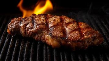Grilled Steak Perfectly Cooked and Ready to Delight photo