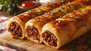 Baked Stuffed Meat Rolls - A Flavorful Culinary Delight photo