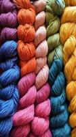 Vibrant Yarn Collection - A Colorful Knitter's Delight photo