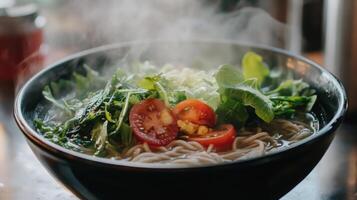 Wholesome Vegetable Noodle Soup photo