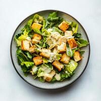 Caesar Salad A Fresh and Flavorful Dish photo