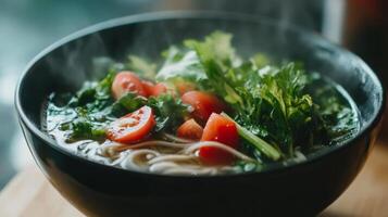 Savory Vegetable Noodle Soup photo