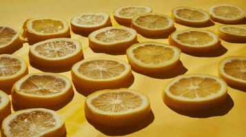 Vibrant Lemon Slices - A Splash of Light photo
