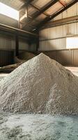 Massive Pile of Construction Material in a Warehouse photo
