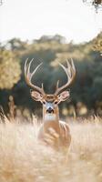 Majestic Deer in a Golden Meadow photo