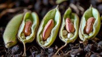 Closeup of Seeds in Pods, A Nature's Gift photo