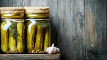 Preserved Cucumbers in Glass Jars - A Culinary Delight photo