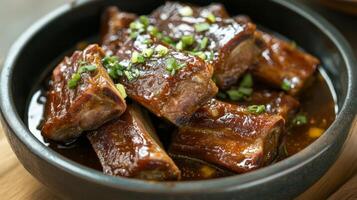 Scrumptious Braised Pork Ribs with a Rich Glaze photo