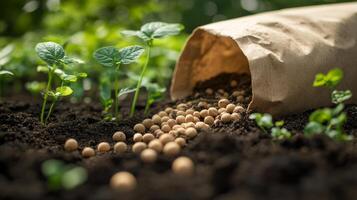 Sprouting Seeds in the Garden Soil - A Sustainable Agriculture photo