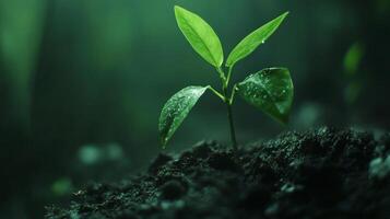 New Life Emerging From the Earth A Fresh Sprout photo