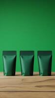 Modern Packaging Design Mockup Premium Food Products photo