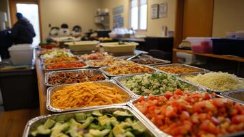 A Colorful Buffet Spread of Delicious Food Options photo