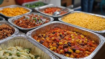Delicious Chili and Pasta Buffet - Perfect for Parties photo