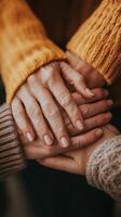 Touching Hands A Moment of Connection and Care photo