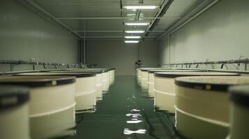 Modern Aquaculture Facility with Automated Tanks photo