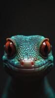 Enthralling Close-up of a Gecko's Face photo